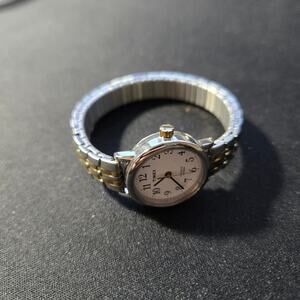 Timex Indiglo WR30M Wristwatch Two Tone Stainless Steel Band